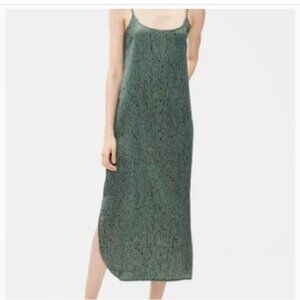 EILEEN FISHER SLIP DRESS IN DASH NORI PRINT -- NWT -- SIZE XL -- SILK/COTTON